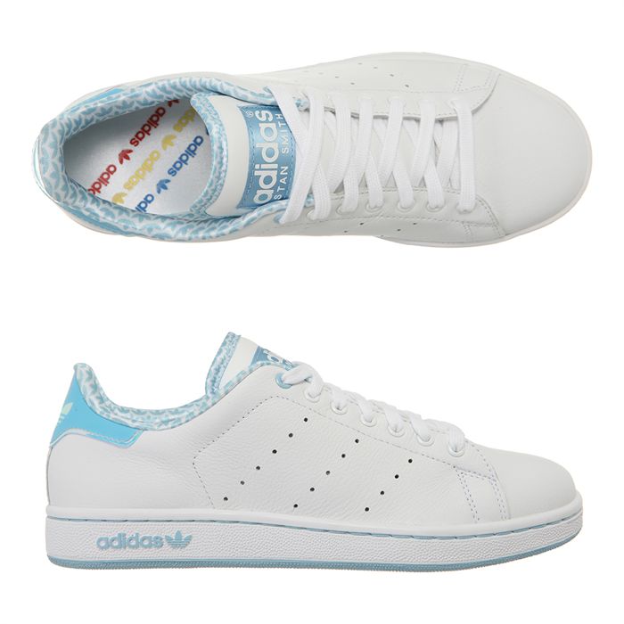 adidas stan smith 2 blanc bleu